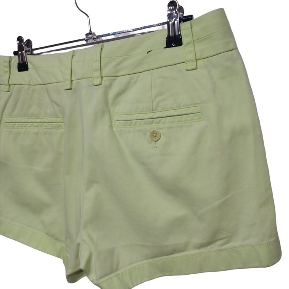 J. Crew Lime Green 3" Classic Chino Shorts Size 4 - Picture 6 of 11